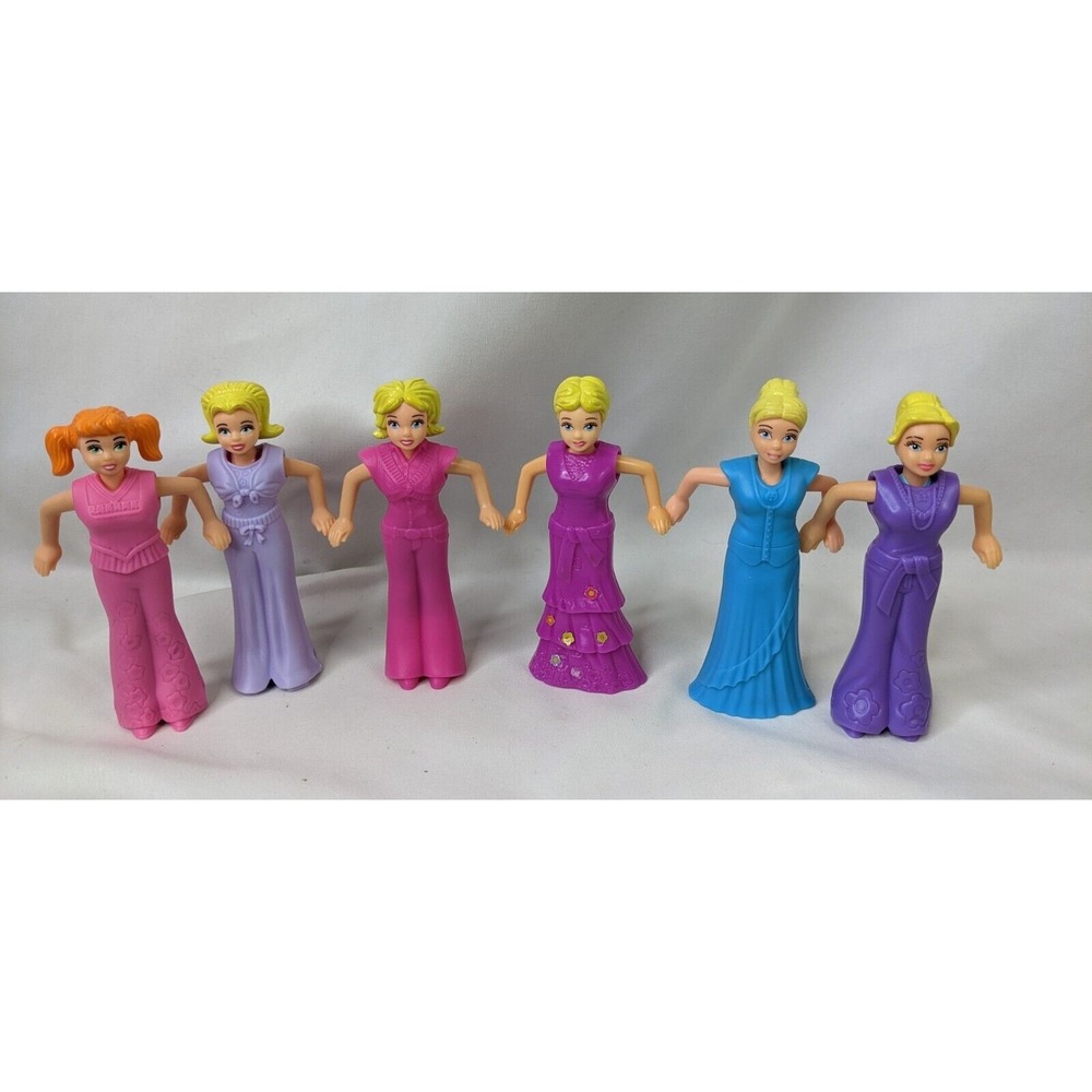 McDonalds Polly Pocket Doll Lot of 6 4 Inch